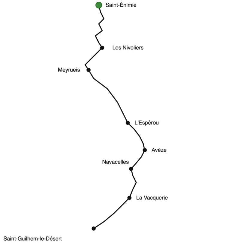Parcours Sainte-Énimie à Saint-Guilem-le-Désert